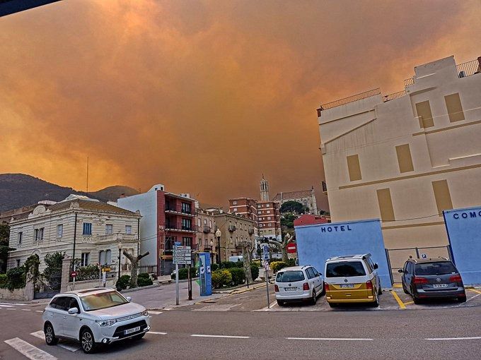 L'incendi que ha cremat a Portbou els dies 16 i 17 d'abril