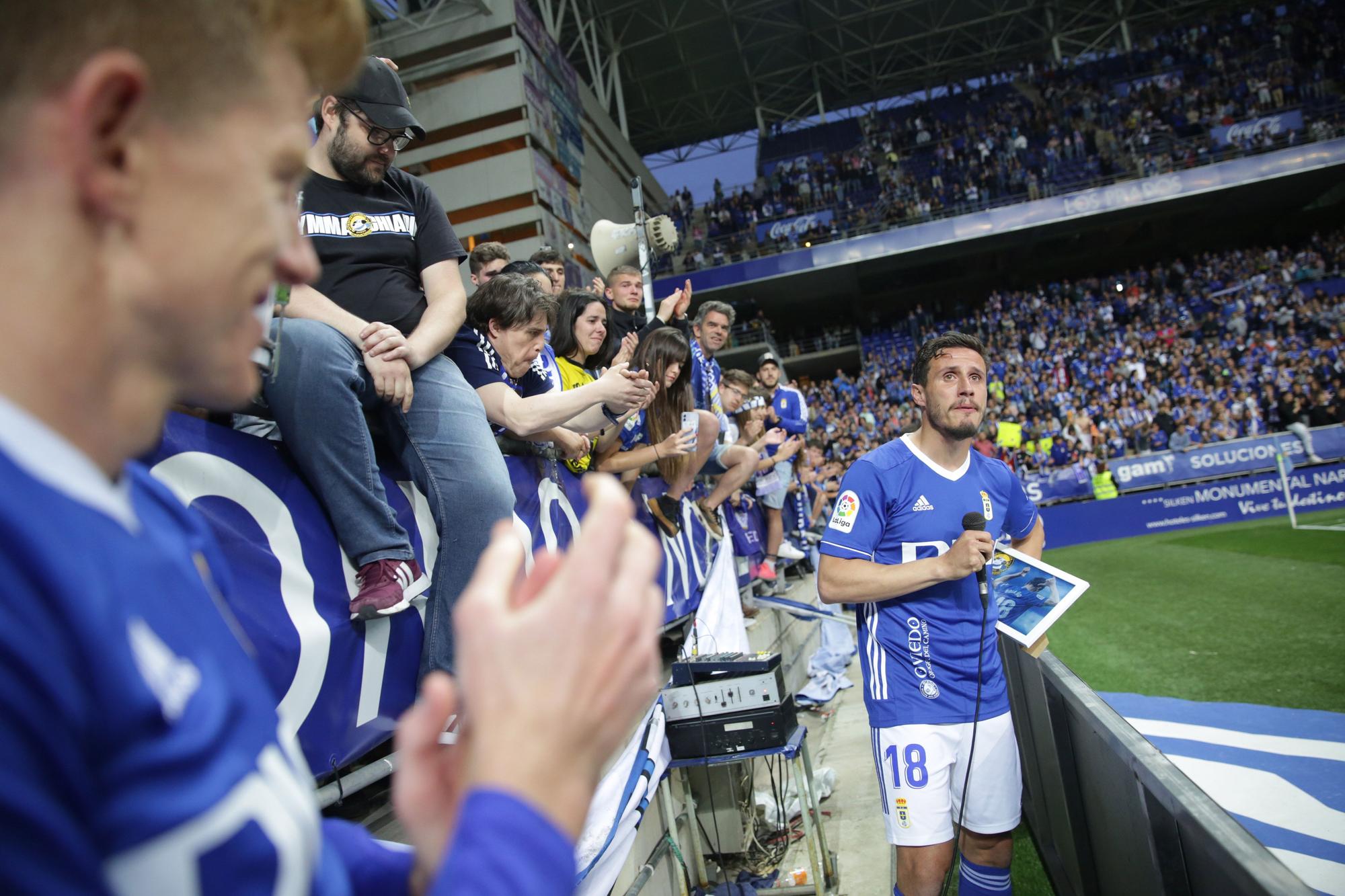 El partido del Oviedo ante el Ibiza, en imágenes