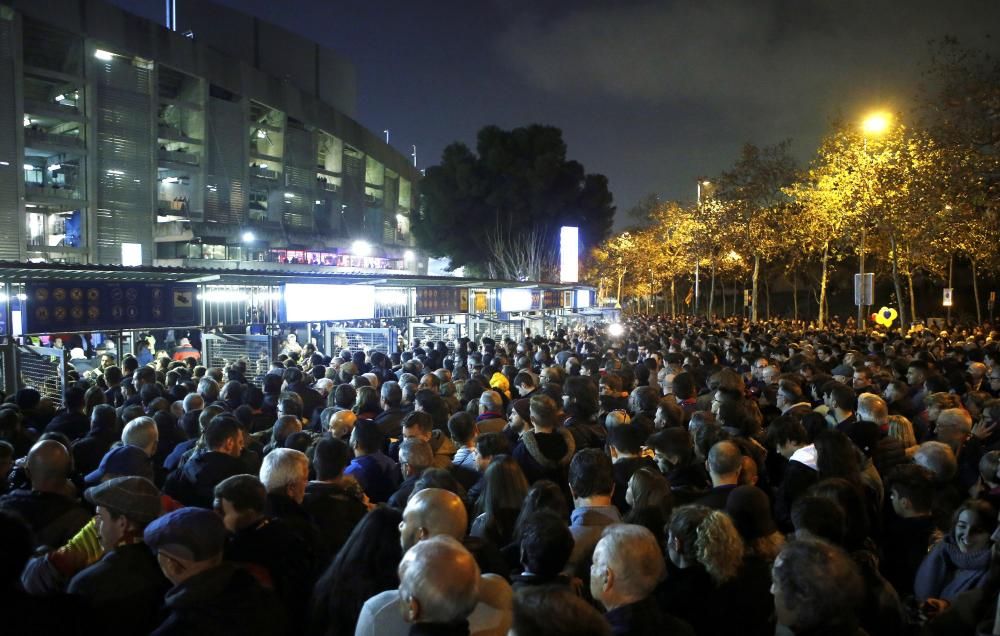 Acció de Tsunami Democràtic al Camp Nou