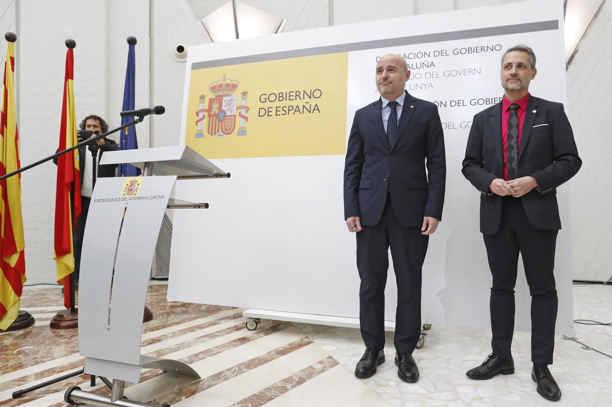 Presa de possessió de Pere Parramon com subdelegat del Govern a Girona