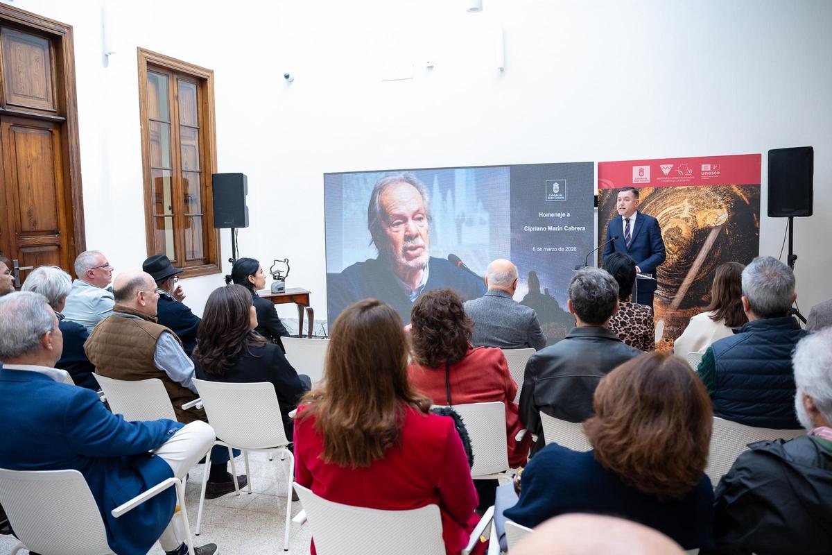 Homenaje del Cabildo de Gran Canaria a Cipriano Marín Cabrera