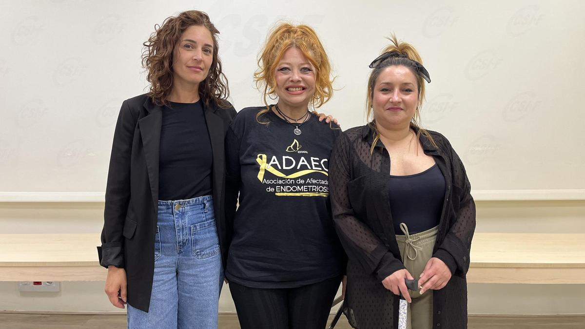 De izq. a dcha. Macarena Antón, Ana Ferrer y Noelia Marcelino