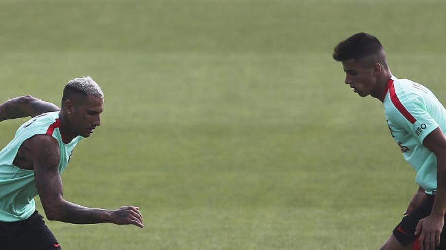 Cancelo está entrenando estos días con varios de los integrantes del bloque campeón de Europa.