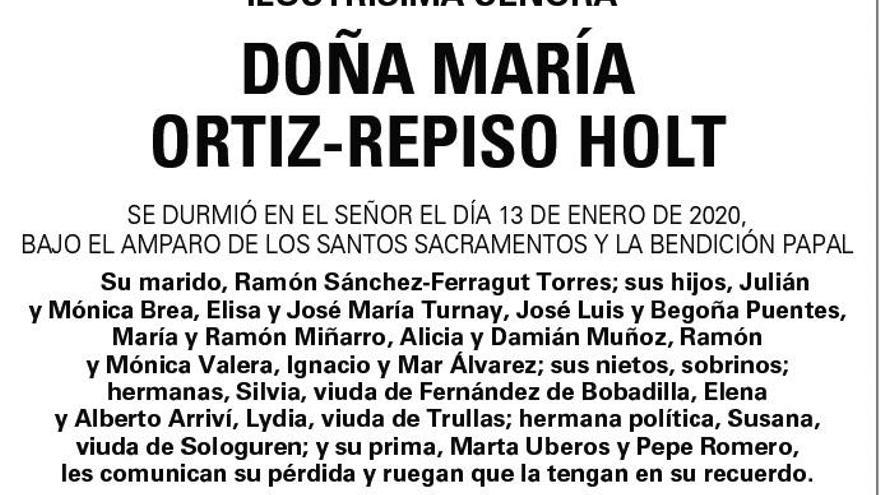 Dª María Ortiz-Repiso Holt