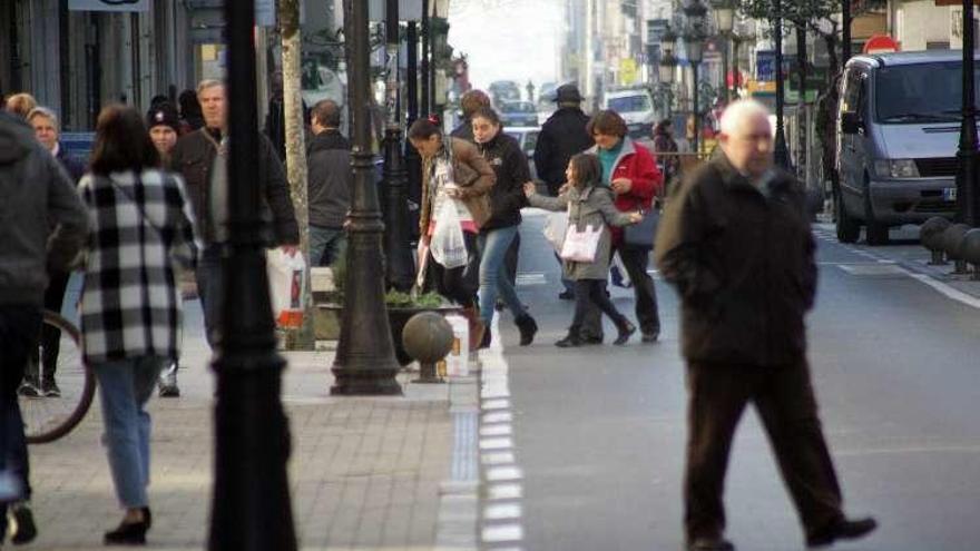 Imagen de una de las calles cerradas al tráfico. // Bernabé/Luismy