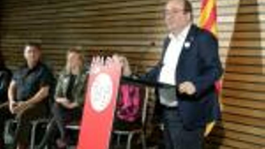 El primer secretari del PSC, Miquel Iceta, ahir a Tortosa.