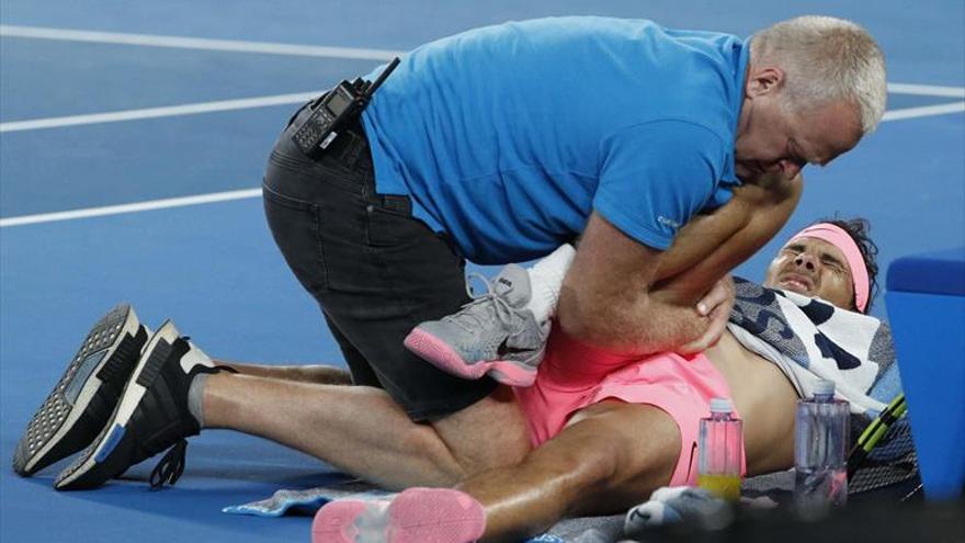 Rafa Nadal tiene que tirar la toalla al lesionarse ante Cilic