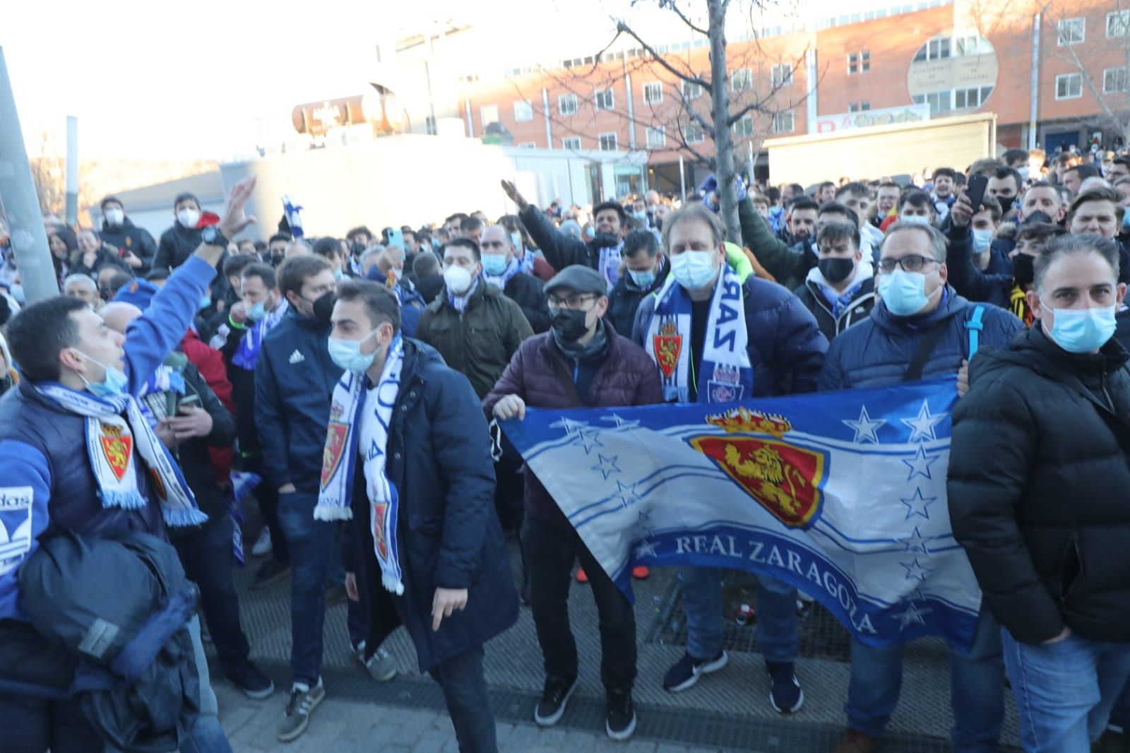 Las imágenes de la nueva protesta contra la directiva del Real Zaragoza