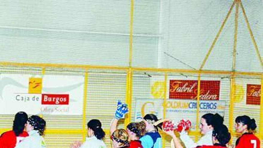 Jugadoras del Biesca, durante el Campeonato de España.