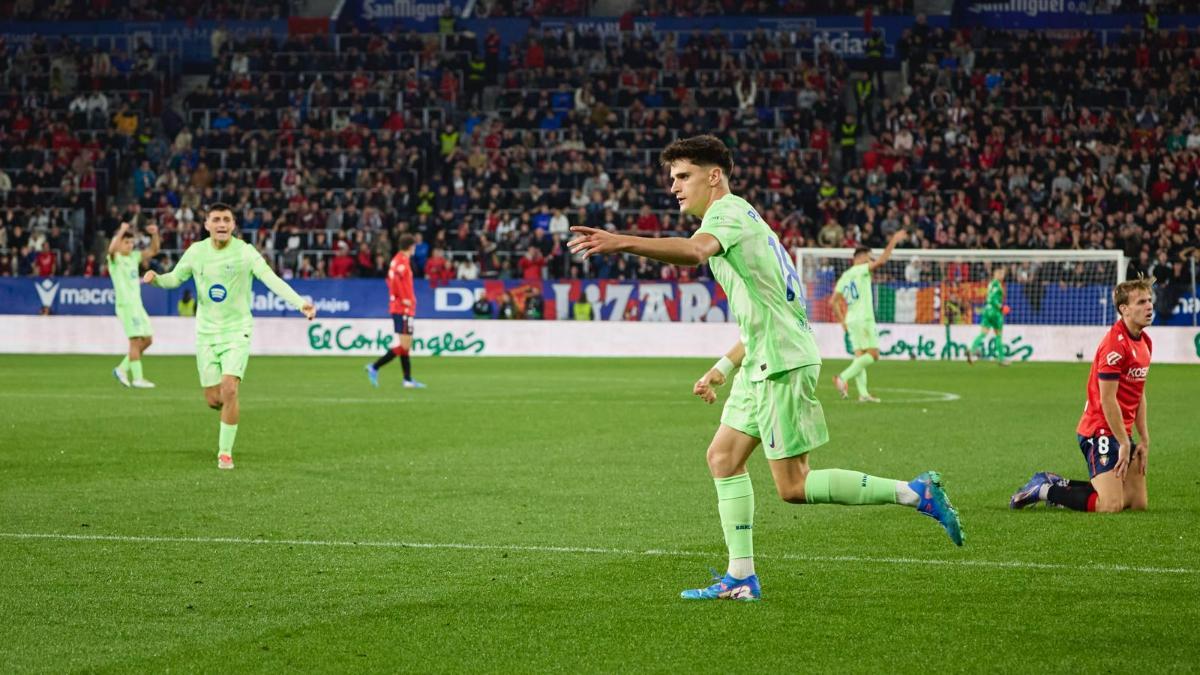 Pau Víctor, goleador ante Osasuna