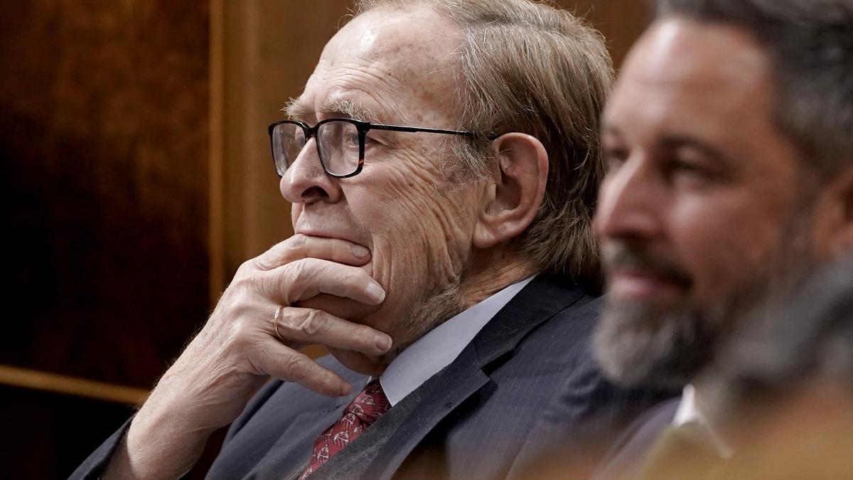 Ramón Tamames, en el Congreso.