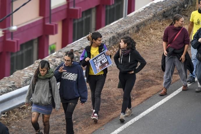 15-11-19 LAS PALMAS DE GRAN CANARIA.PLAZA DE SANTA ANA-PRISION DE SAN JUAN. LAS PALMAS DE GRAN CANARIA. Marecha contra los CIES. Fotos: Juan Castro.  | 15/11/2019 | Fotógrafo: Juan Carlos Castro