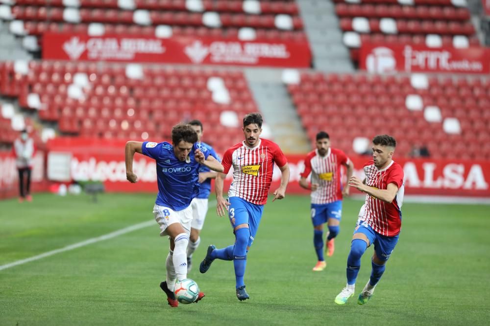 Fútbol: Así fue el Sporting-Oviedo disputado en El Molinón