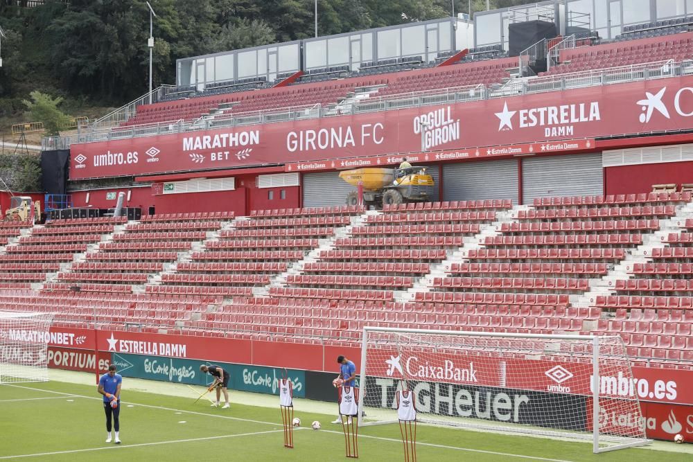 Darrer entrenament del Girona abans del partit contra el Reial Madrid