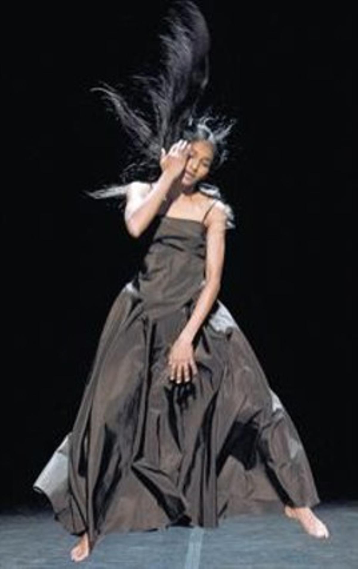 Expressivitat. La ballarina índia, en el solo de Pina Bausch.