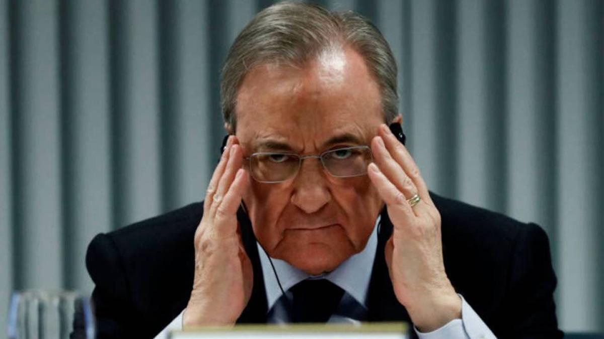 Florentino Pérez, pensativo