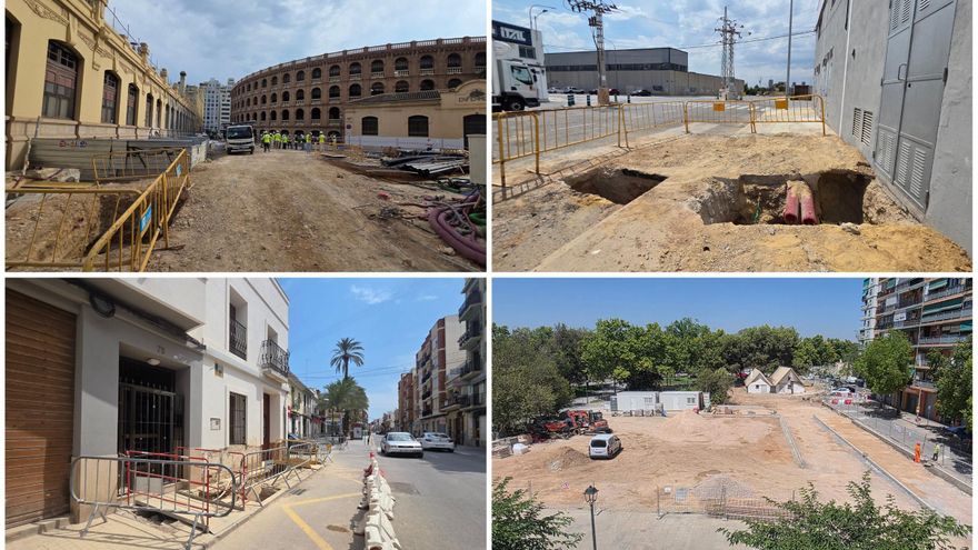 Obras en València: vuelven las zanjas en agosto