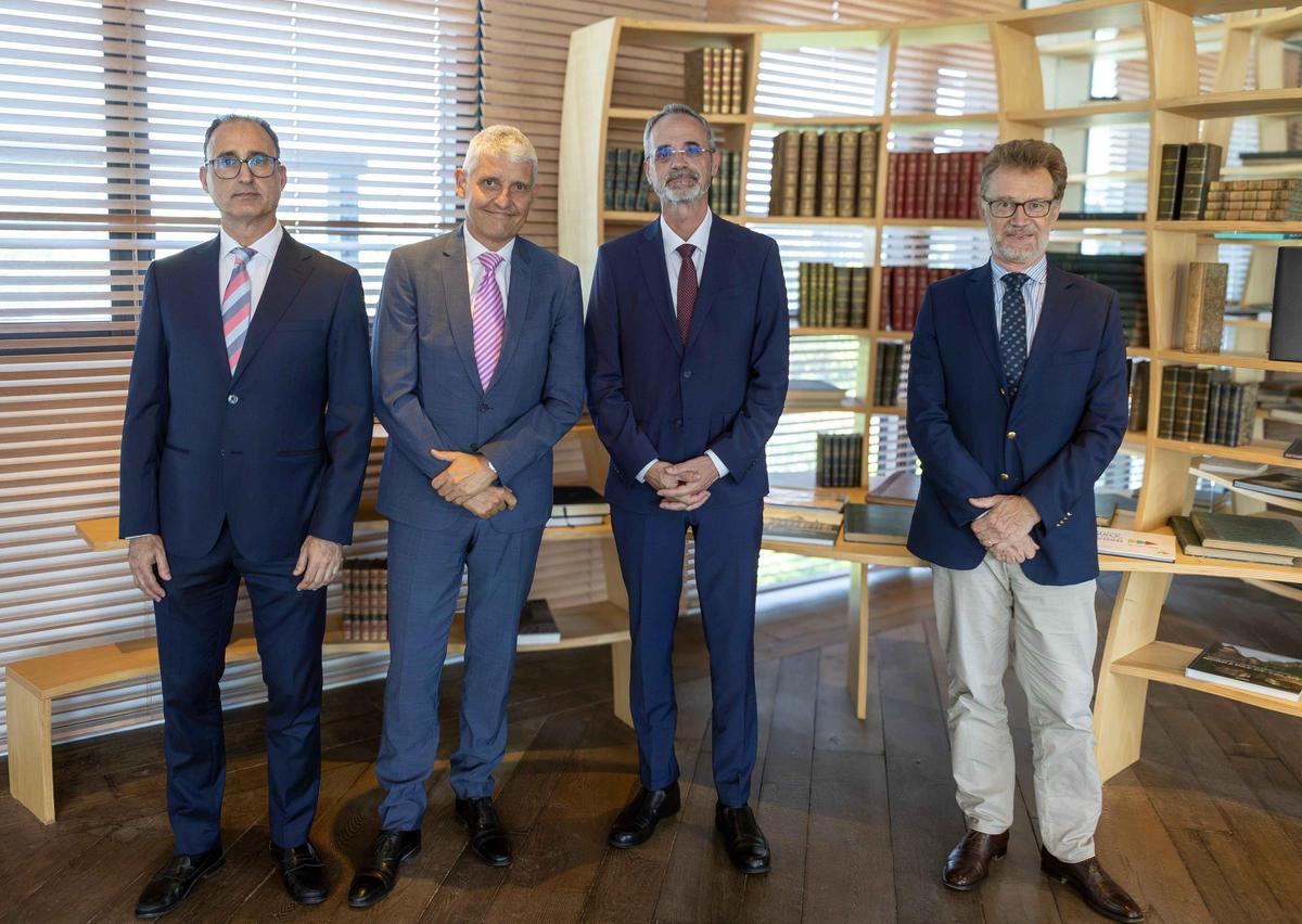 Manuel Villegas, Olivier Gavalda, Manuel Yebra y Jérôme Grivet.