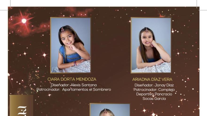 Un total de 5 candidatas aspirarán a convertirse en Reina Infantil del Carnaval de Los Gigantes 2020