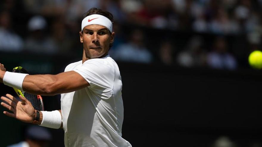 Rafa Nadal en Wimbledon.