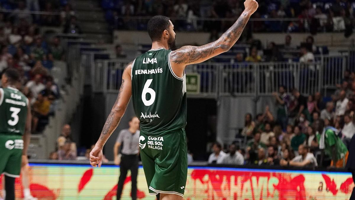 Augusto Lima, en uno de sus partidos con el Unicaja.