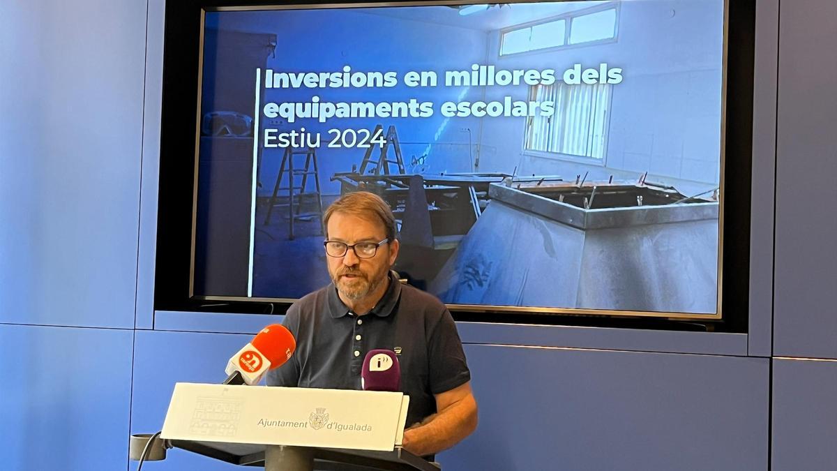 Josep Maria Carpi, regidor d'Ensenyament de l'Ajuntament d'Igualada