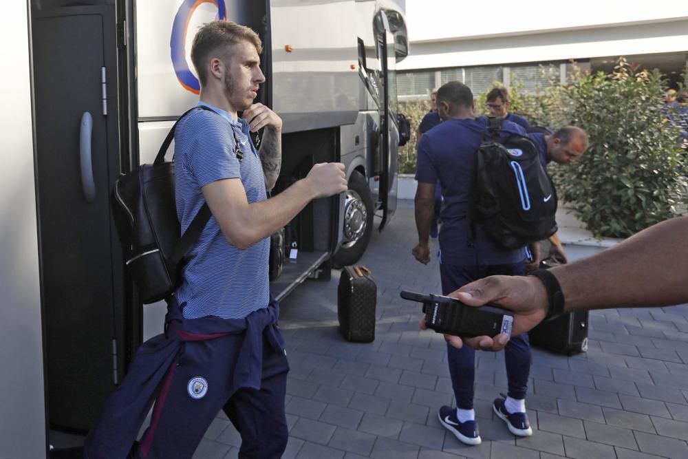 Arribada del Manchester City a Girona