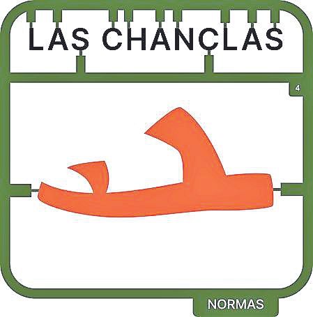 El uso de chanclas