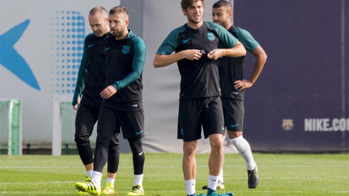 El Barça completó el último entrenamiento antes del partido ante el City