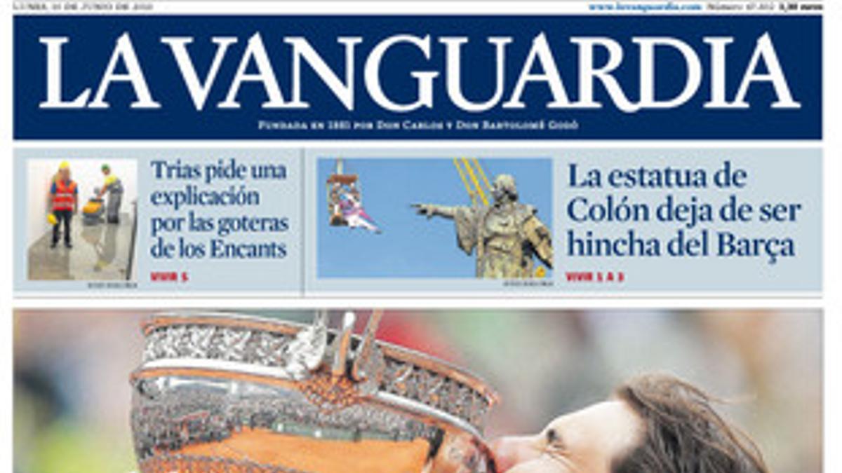 Portada La Vanguardia (10-6-2013)