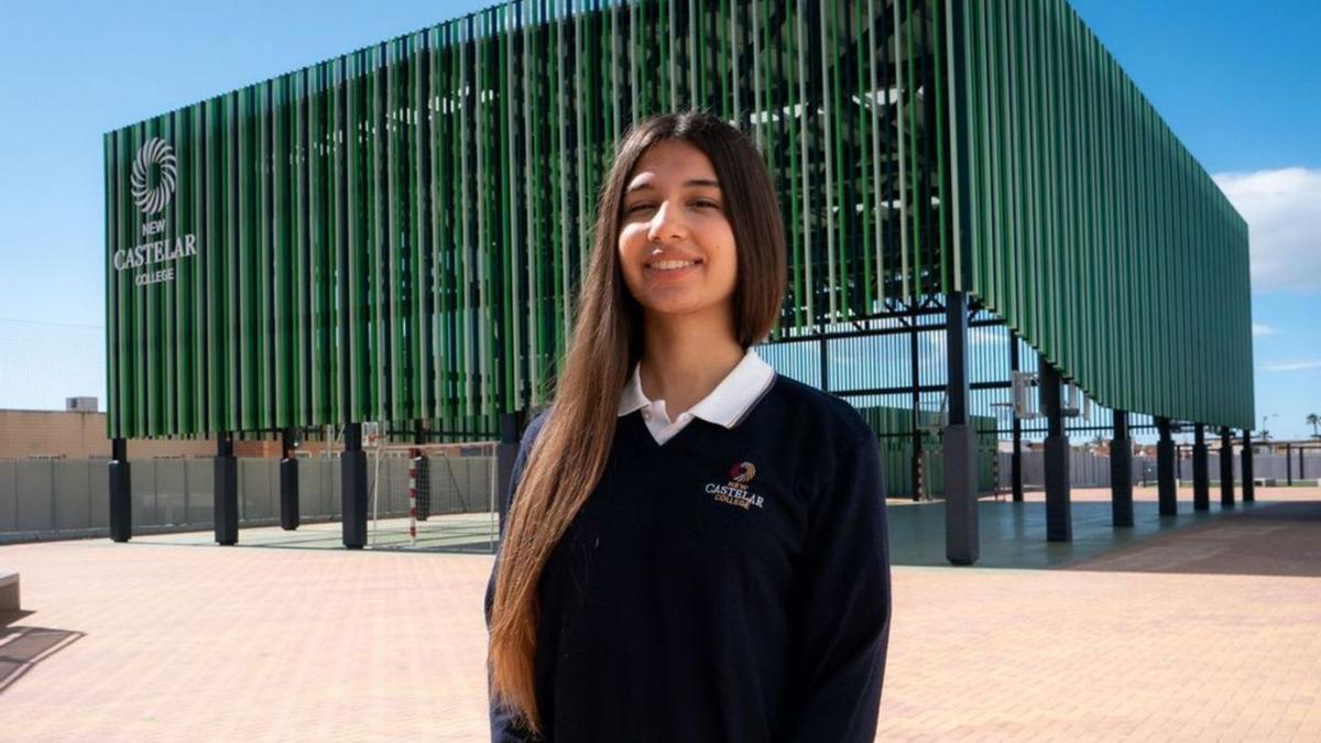 Elizaveta Makharashvili, alumna del colegio New Castelar de San Pedro del Pinatar. | L.O.