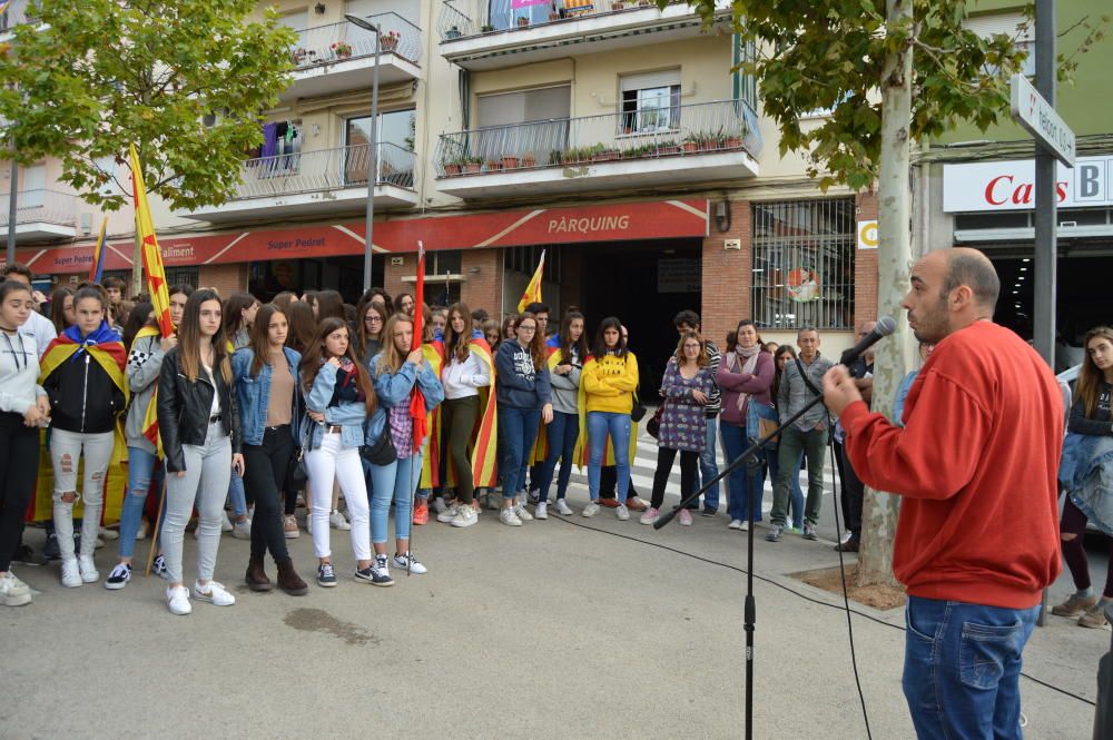 Protesta d''estudiants a Berga a favor de l''1-O.