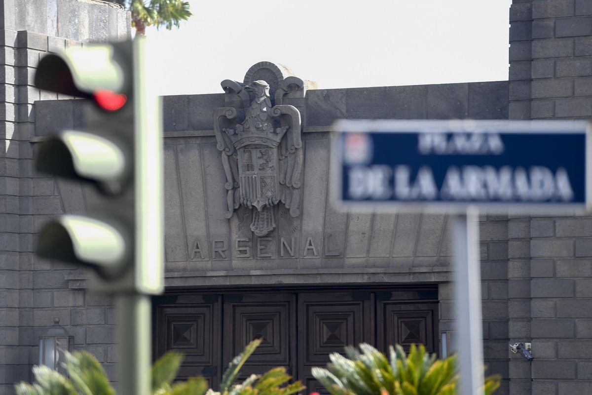 Entrance to the Naval Base of Las Palmas de Gran Canaria