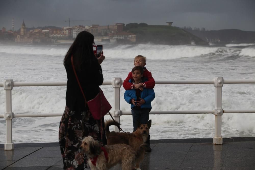 La borrasca "Bruno" se deja sentir en Asturias