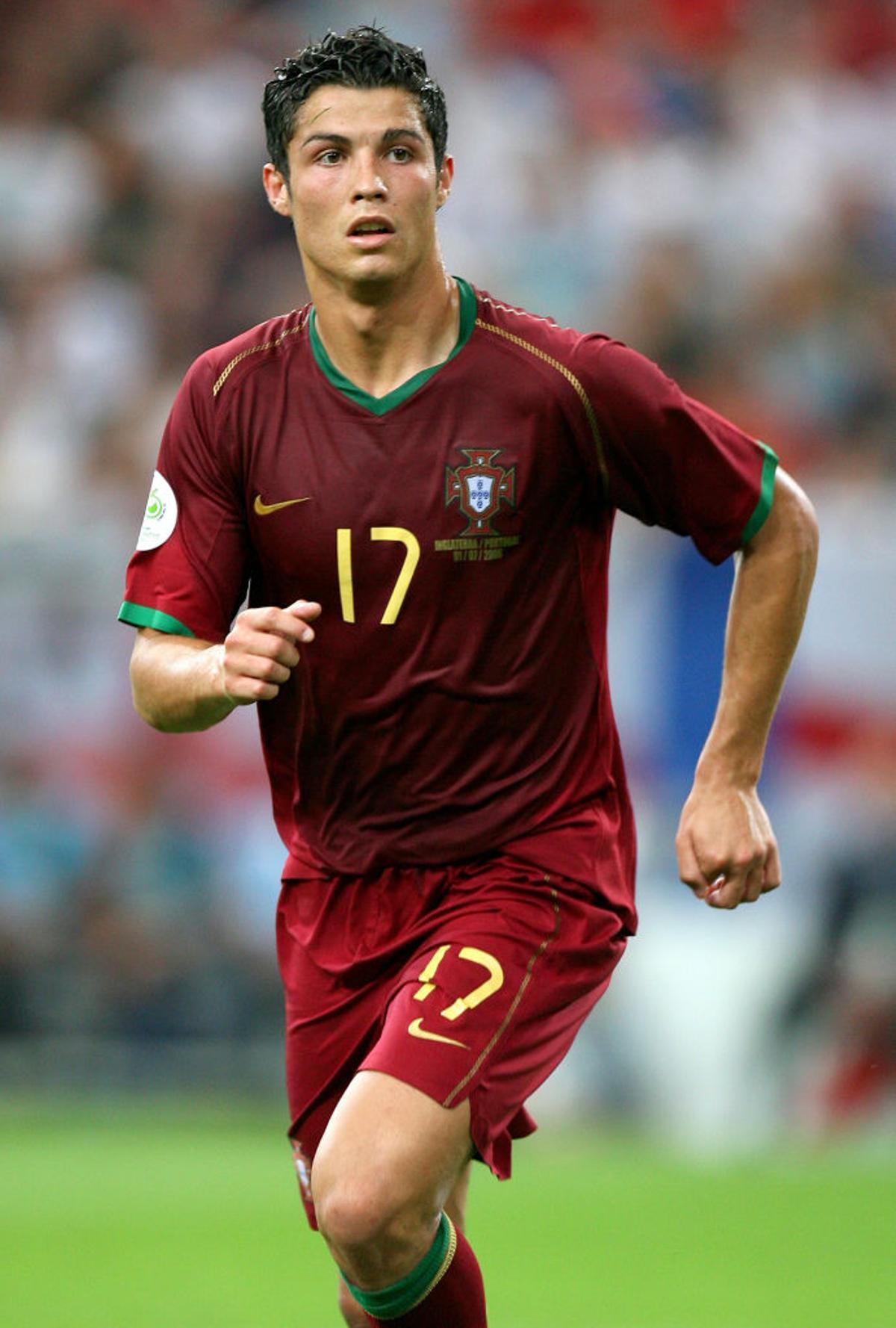 Un jovencito Cristiano Ronaldo en su primer Mundial, el del 2006