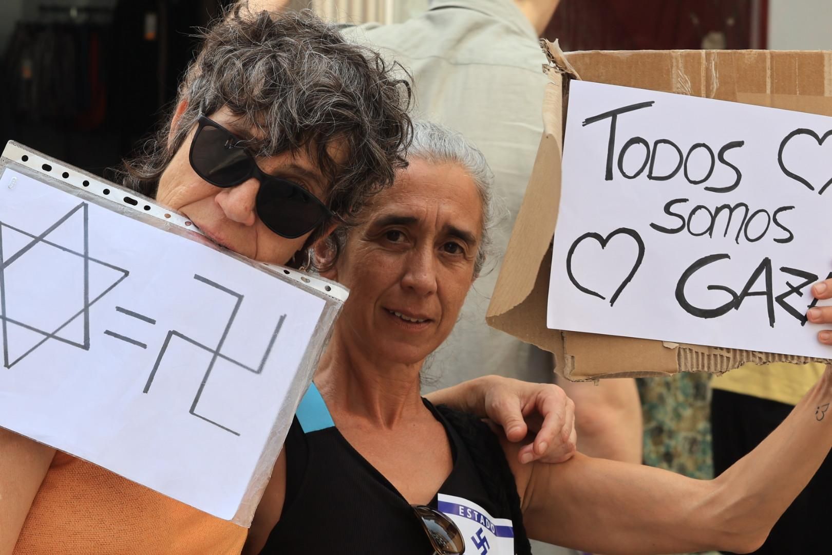 Manifestación a favor del pueblo palestino y la paz en Castellón