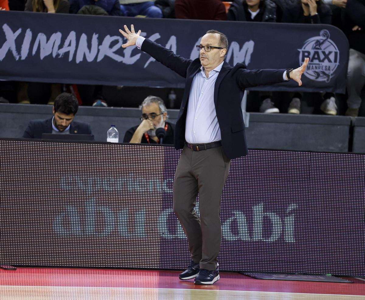 Diego Ocampo, donant ordres durant el partit d'aquest dia de Reis