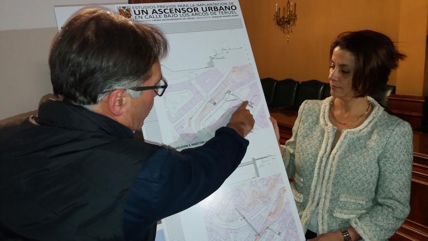 Teruel licita el ascensor que conectará el barrio del Carmen con el centro de la ciudad