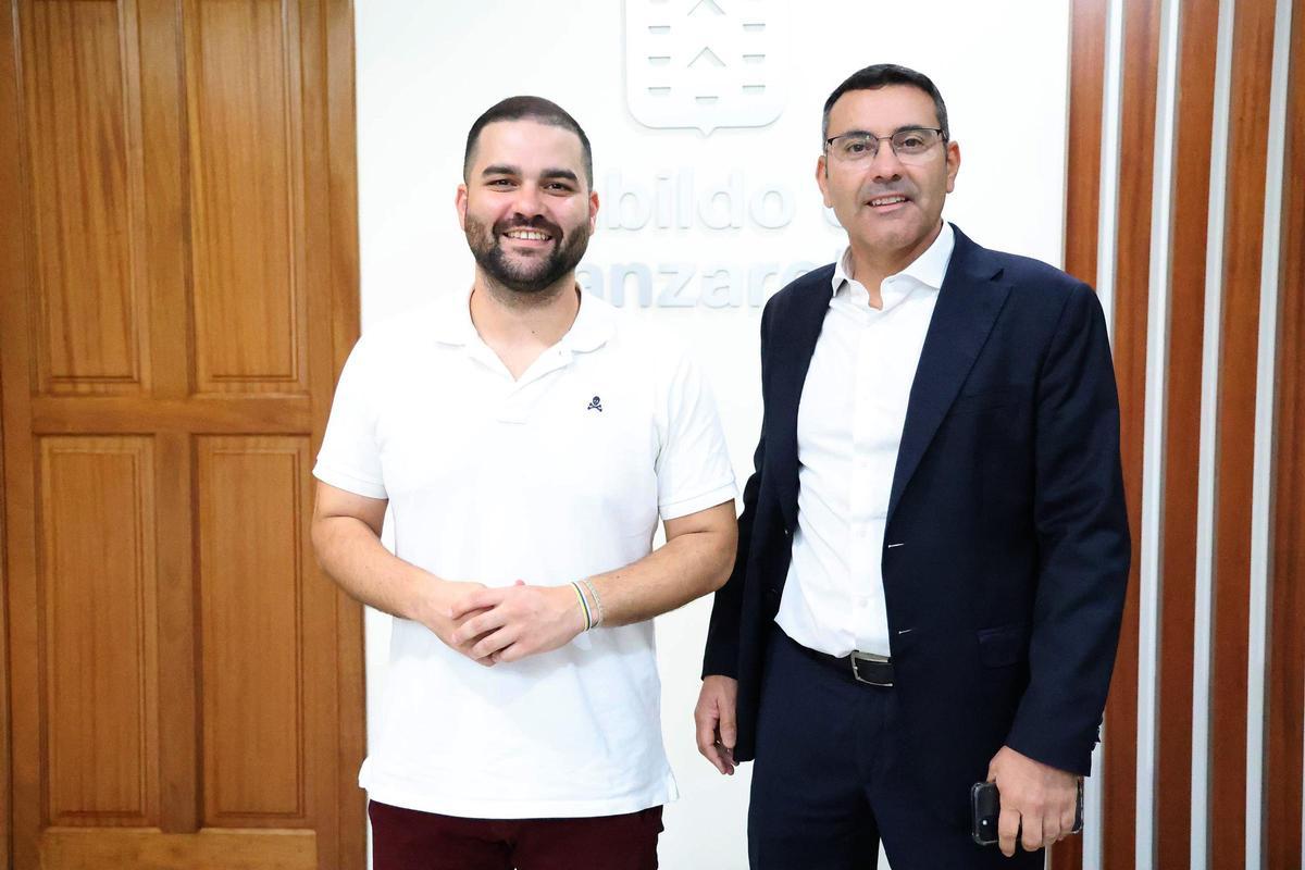 Oswaldo Betancort junto a Jesús Machín