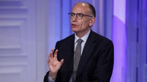 El ex primer ministro italiano y candidato a las elecciones por el Partido Democrático, Enrico Letta.