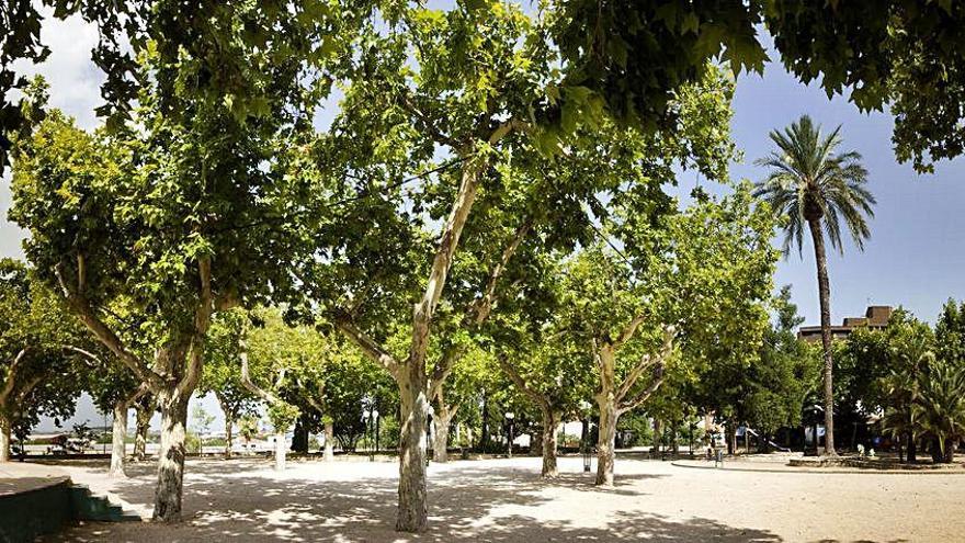 Imagen de archivo de la Glorieta de Ontinyent, espacio emblemático de la capital de la Vall d&#039;Albaida cuya reforma necesita de un mayor consenso.