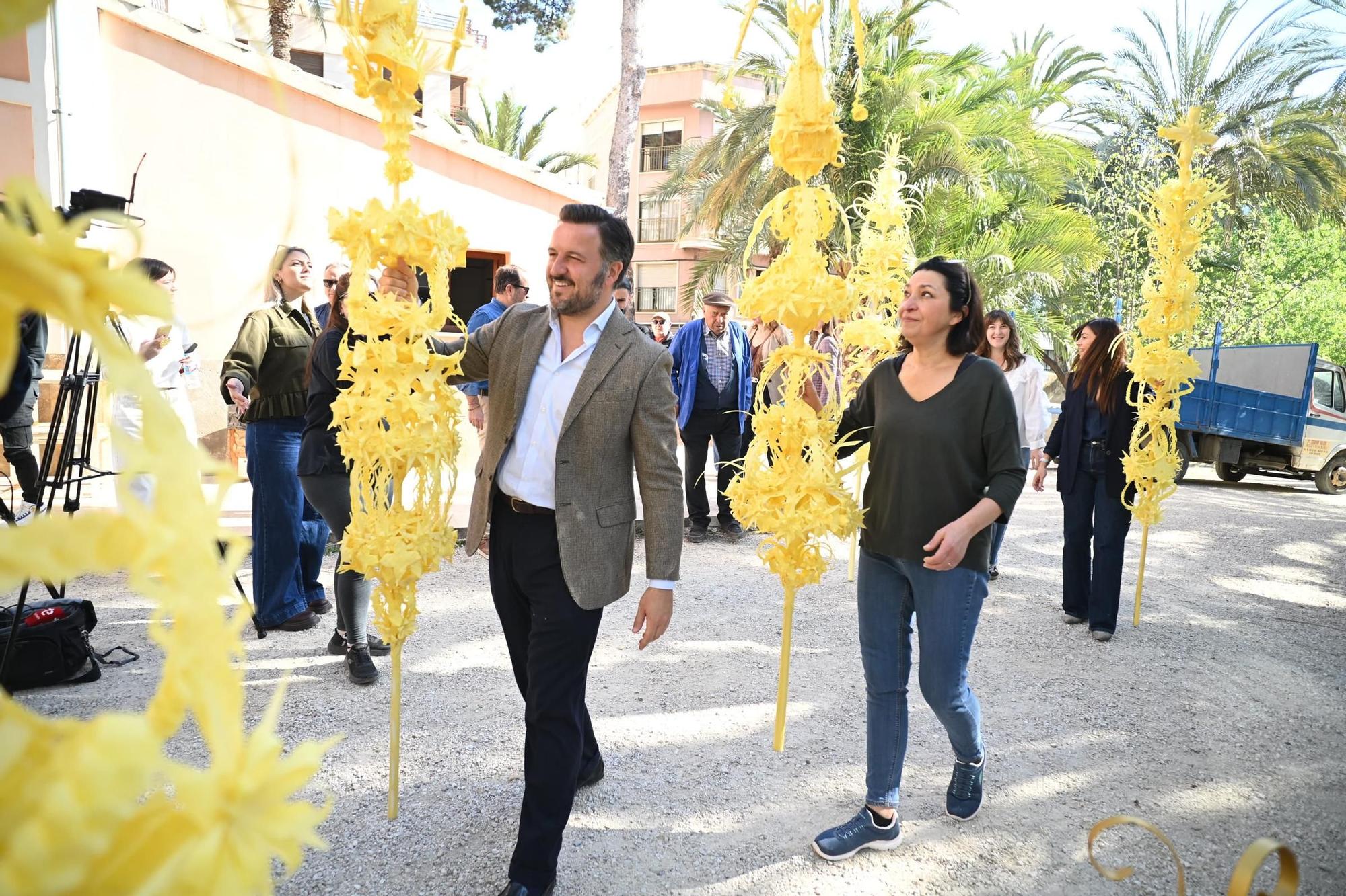 Así son las palmas de Elche que irán al Papa, a la reina Letizia y a Pedro Sánchez