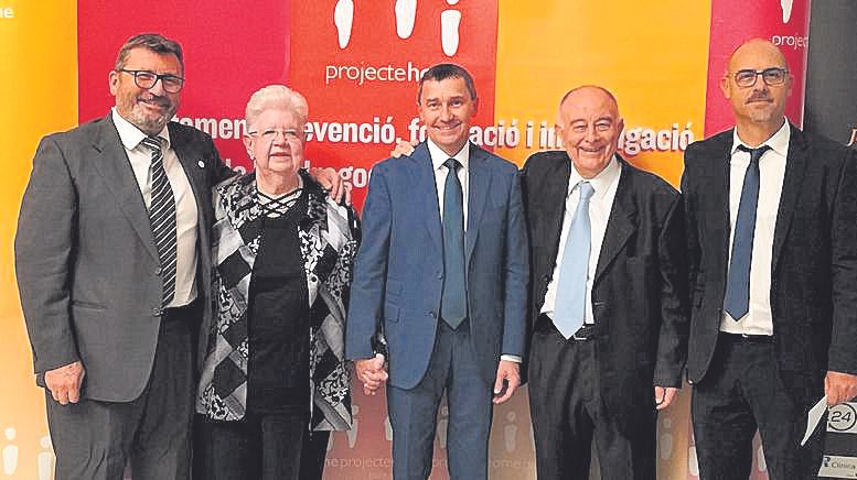 Jesús Mullor, Ulla Ericsson, Antoni Ferrer, Tomeu Catalá y Antonio Parets.
