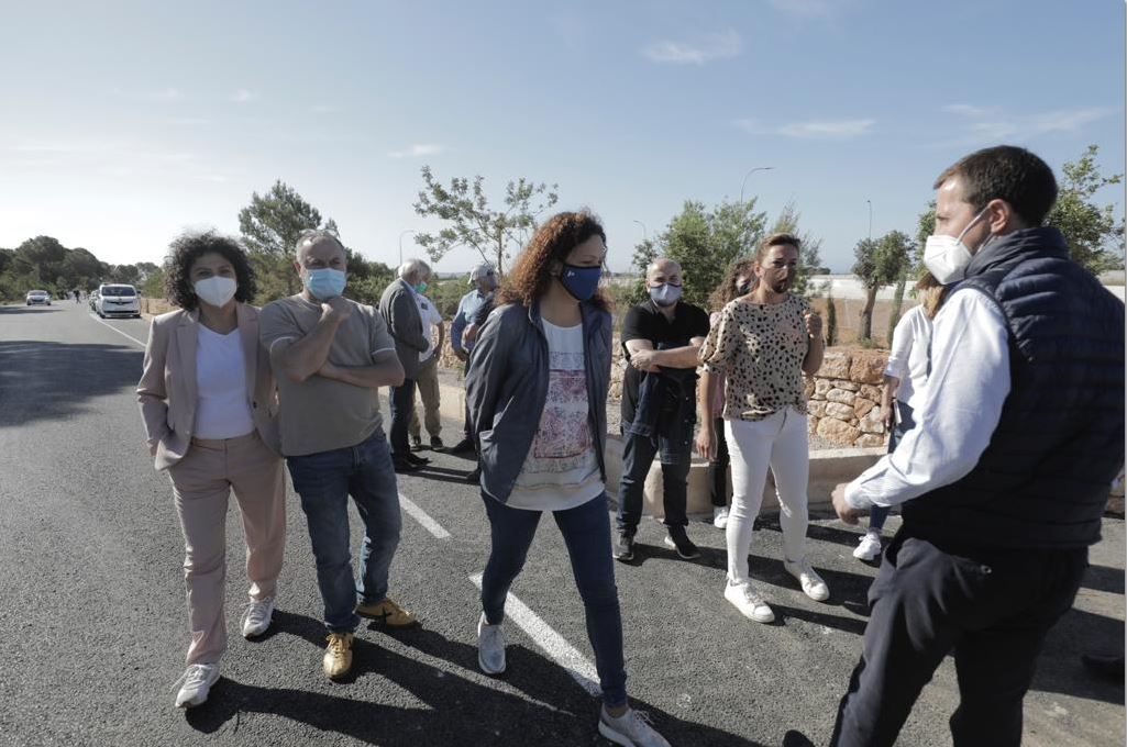 Protestas en la inauguración de la autopista de Campos