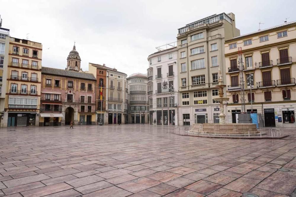 La Málaga confinada del sábado 28 de marzo