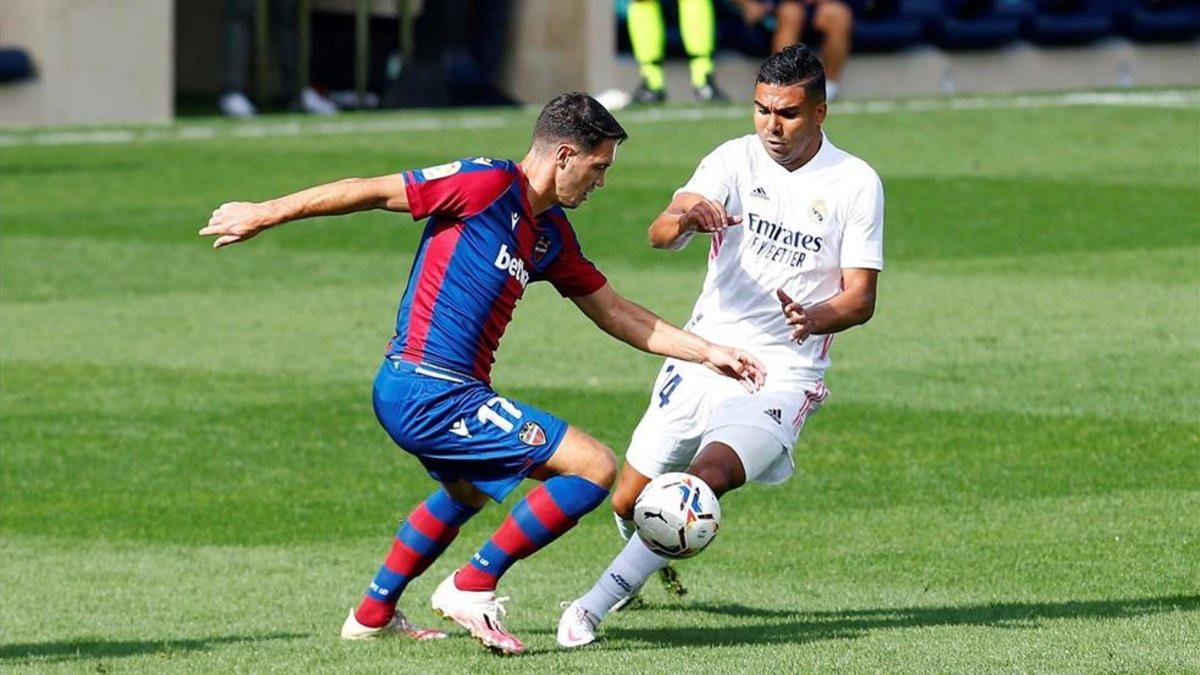 Casemiro, con la camiseta del Real Madrid