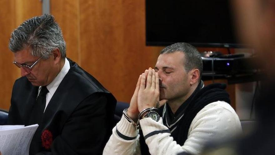 Miguel Ángel G., en una sesión del juicio celebrado por el asesinato de Estefanía y Aarón.