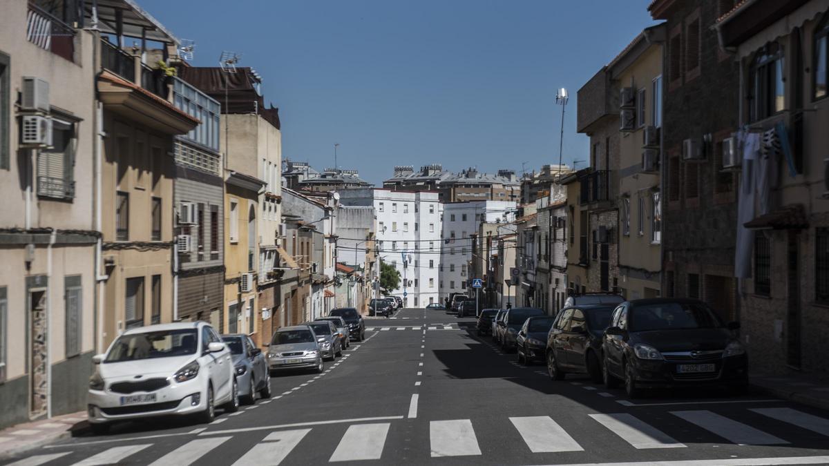 Imagen de la calle Perú, dentro del barrio de Llopis ivorra.