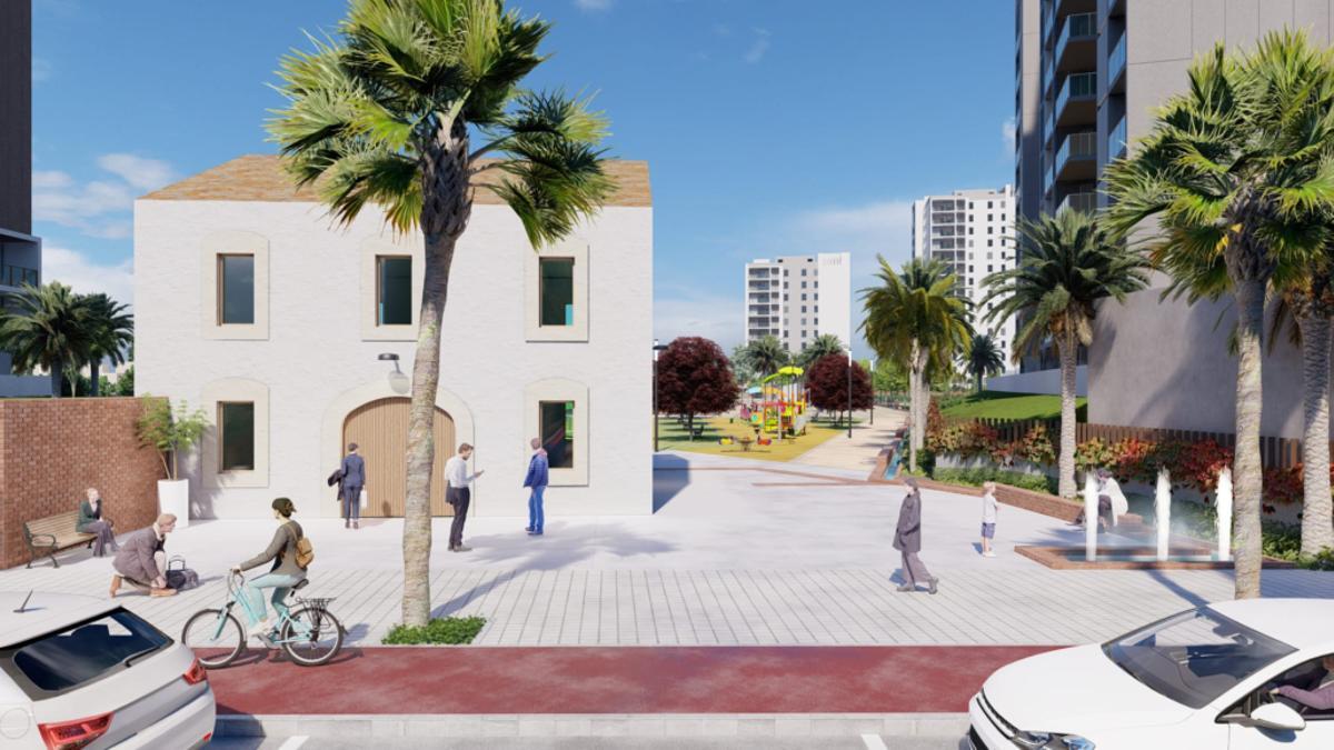 Una recreación del proyecto.