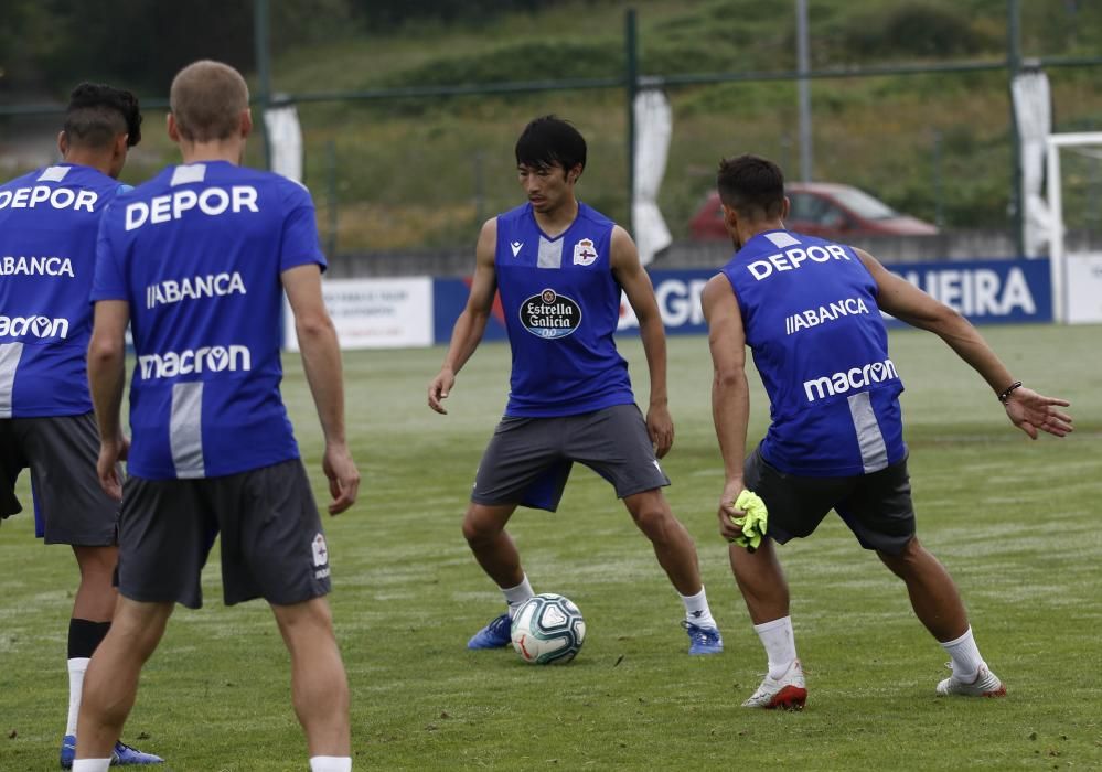 El Dépor entrena también la cohesión del grupo